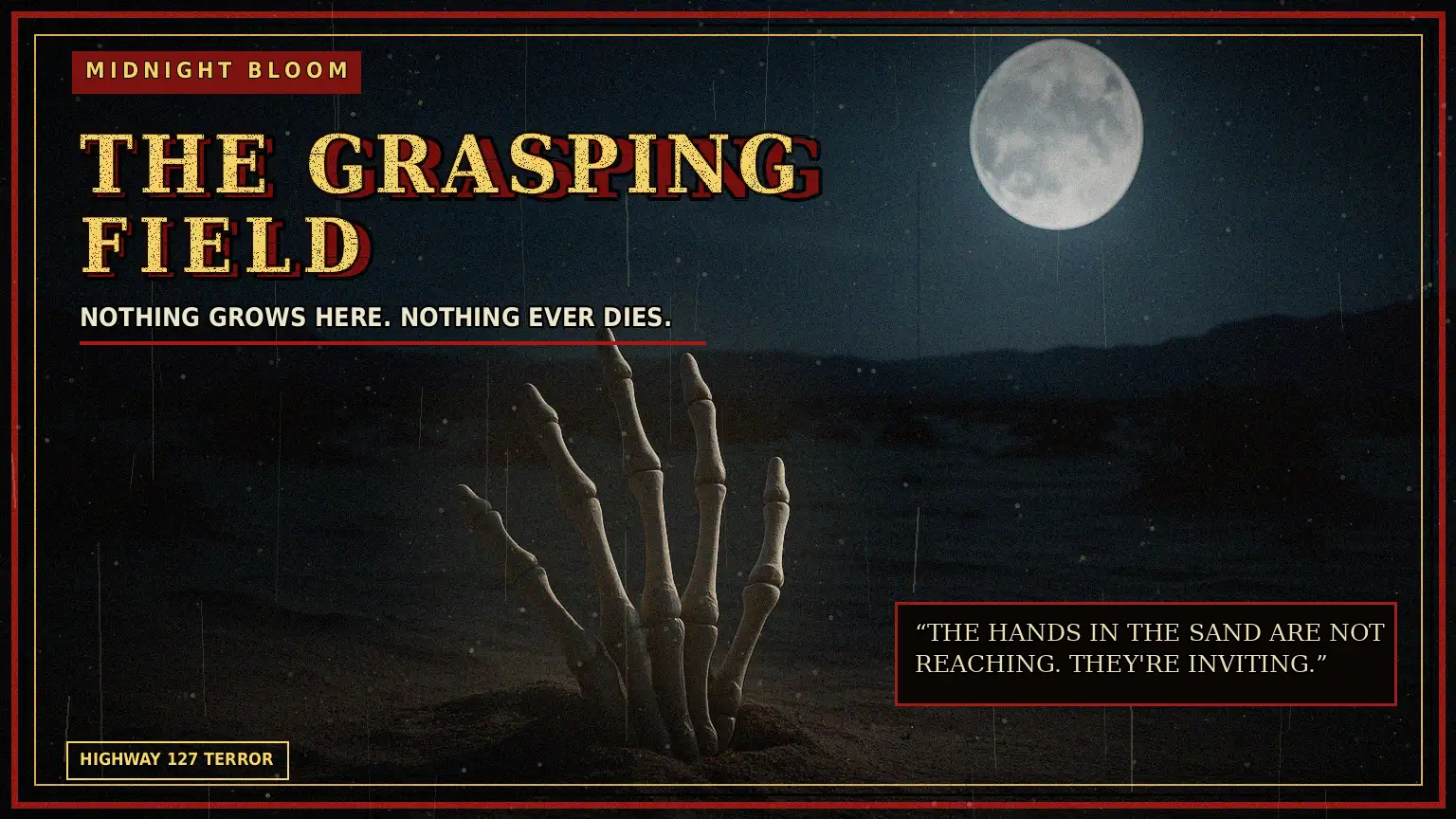 The Grasping Field desert body horror cover art